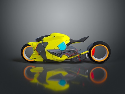 Motorcycle Two-wheeled Motorcycle Cross-country Motorcycle Road Race Motorcycle Motor Vehicle Transport 3d model