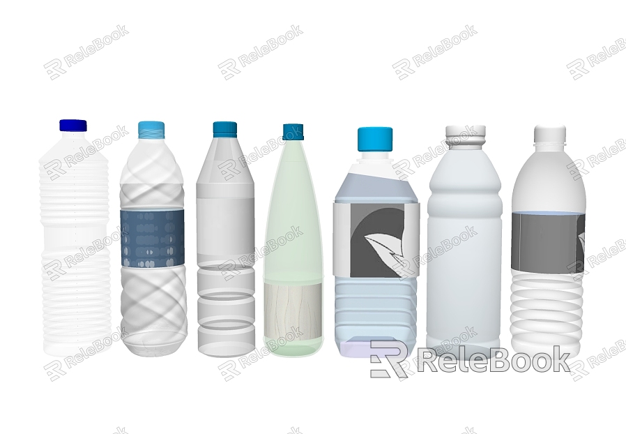 mineral water bottle beverage model