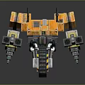 Industrial Robot Single Wheel Robot Double Wheel Robot Assistant Small Robot 3d model
