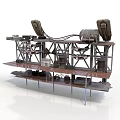 Industrial Mechanical Equipment With Metal Frame Structure And Multi Layer Shelving