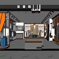 Modern Dunhill Clothing Store Interior With Mannequins Clothing Racks Marble Flooring And Bright Lighting