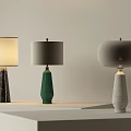Modern Table Lamps With Diverse Base Designs And Fabric Shades For Home Interior Decor