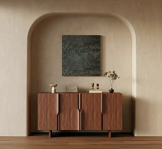 Antique Entrance Cabinet Side Cabinet End View Cabinet 3d model