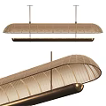 Elegant Modern Pendant Light With Fabric Shade And Metal Frame Design
