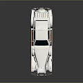 White Vintage Classic Car With Chrome Accents Smooth Body And Reflective Surface