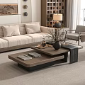 Middle Ancient Style Coffee Table 3d model