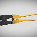 Durable Industrial Equipment Bolt Cutter With Black Jaws And Yellow Handles For Heavy Duty Use