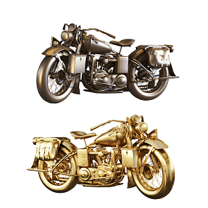 Modern Motorcycle 3d model