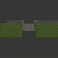 Garden Stone Steps With Green Hedges And Decorative Railings Design