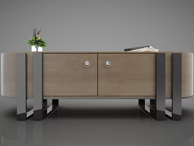 Modern Side Cabinet Decorative Cabinet 3d model