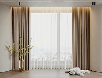 Modern Curtains 3d model