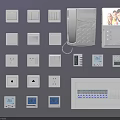 Home Daily Electrical Appliances Including Switches Sockets Telephone Thermostats And Distribution Box