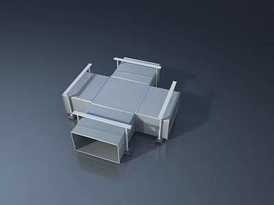 Sleek Modern Casement Window With Durable Metal Frame Structural Components And 3D Design 3d model