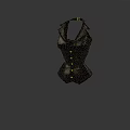 Unique Black Metal Corset Shaped Household Item For Modern Home Decor