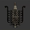 Modern engine Rolls Royce engine Rolls Royce engine 3d model