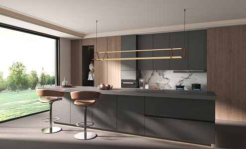 Italian Open Kitchen 3d model