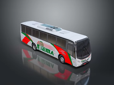 Bus School Bus Van Box Bus Tourist Bus Coach 3d model