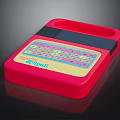 Red Spellwell Electronic Spelling Learning Machine with Colorful Keyboard for Kids 3d model