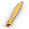 Modern Python Gold Python Low-fidelity True Yellow Python 3d model