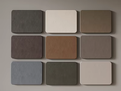 09 Modern Leather Walls 3d model