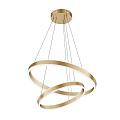Modern Gold Circular Ring Chandelier With Multi Layer Hanging Structure And Illuminated Design 3d model
