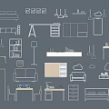 Diverse Home Furniture Line Art Designs With Sofa Bed Shelves And Tables