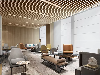 Modern leisure area Negotiation area Leisure area 3d model