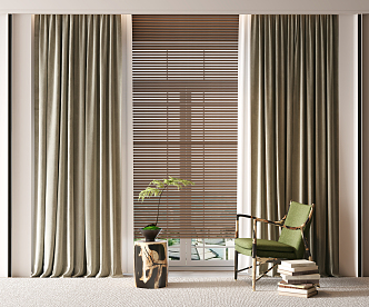 Modern Curtains 3d model