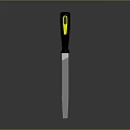 Professional Hardware File Tool With Black Yellow Handle And Metal Blade