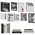 Fashion and Design Books Magazines with Diverse Covers and Various Artistic Styles