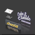 Daily Household Living Products Featuring Coca Cola Signage And Cake Shop Display Stand
