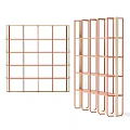 Modern Bookcase With Metal Frame Open Shelves Grid Design And Home Interior