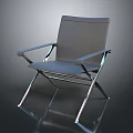 Modern Gray Leisure Chair With Metal Frame And Comfortable Seat Design