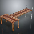 Modern Wooden Tables Design With Long And Short Table Tops And Wooden Legs