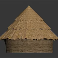 Traditional Thatched House With Conical Layered Thatch Roof Structure And Rustic Exterior Design