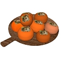 Persimmon fruit 3d model