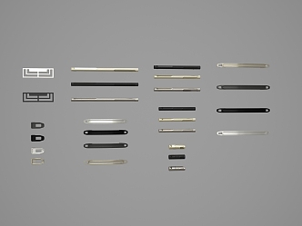 Classical hardware handle 3d model