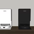 Tovolo White And Black Automatic Sensor Dispensers Daily Electrical Appliances On Wooden Countertop