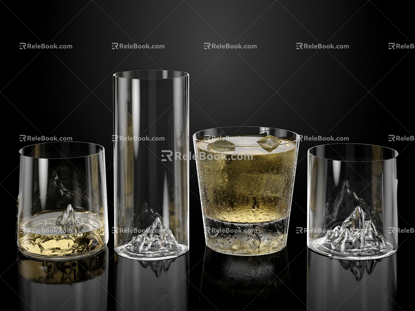 Modern glass 3d model