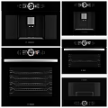 Bosch Built In Kitchen Oven With Control Panel And Interior Design Features