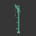Yellow Heavy Duty Tower Crane Industrial Equipment For Construction Sites