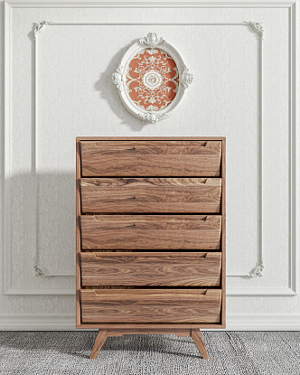 Nordic Style Cabinet 3d model