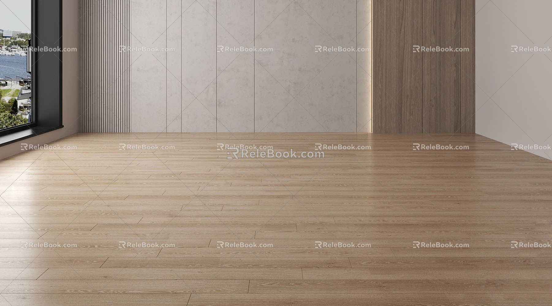 Modern Flooring HD Seamless Wood Flooring model