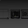 Modern Black Dishwasher With Digital Control Panel And Stainless Steel Finish