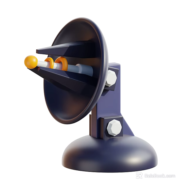 Smart Machine Rotary Mechanism With Circular Disc And Metal Frame Components 3d model 