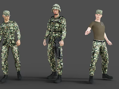 Modern Men Special Forces 3d model Modern Men Special Forces 3d model