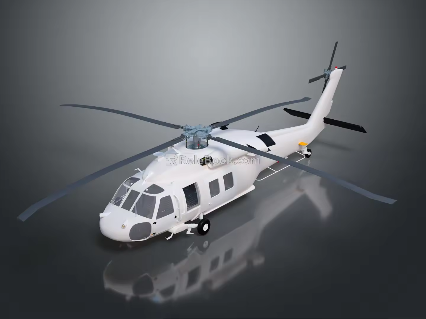 Modern helicopter Apache 3d model