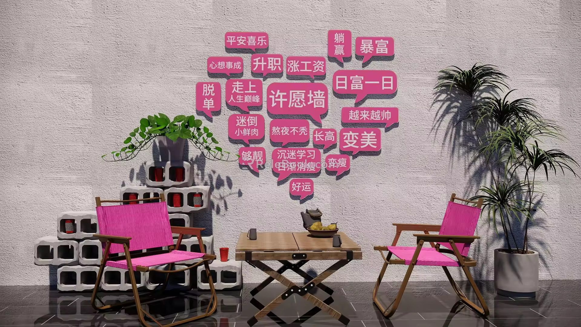 US Chen Wanghong Pushes in 3d model