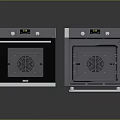 Modern Kitchen Ovens With Open Closed Door Design Digital Display And Stainless Steel Finish