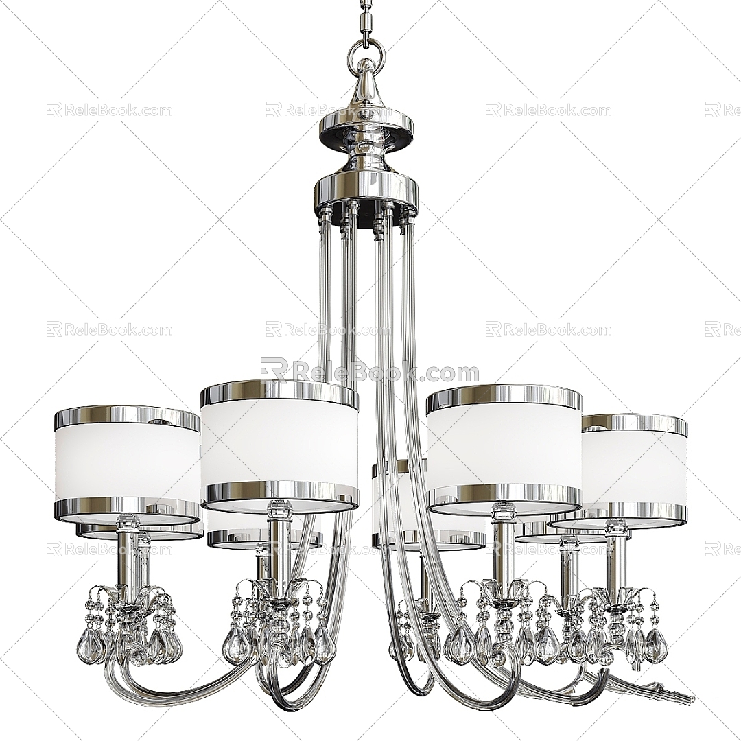 Retro Chandelier Wonderful Lighting 3d model